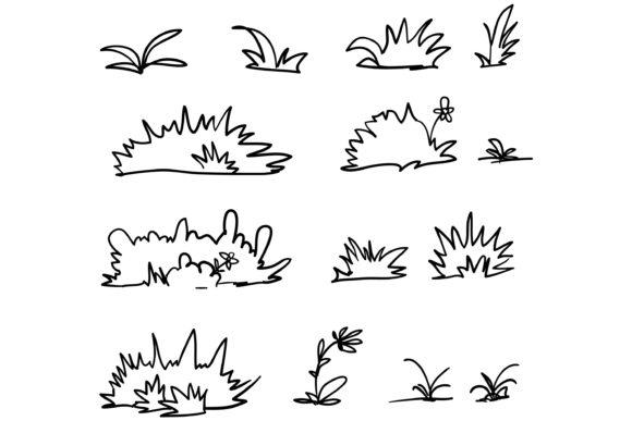 Bringing Nature to Life: The Charm of Doodle Grass and Hand-Drawn Spring Plants in Modern Design