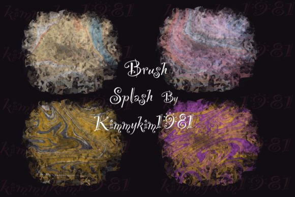 Cute Brush Splash: Elevating Sublimation Designs with Liquid Marble Aesthetics