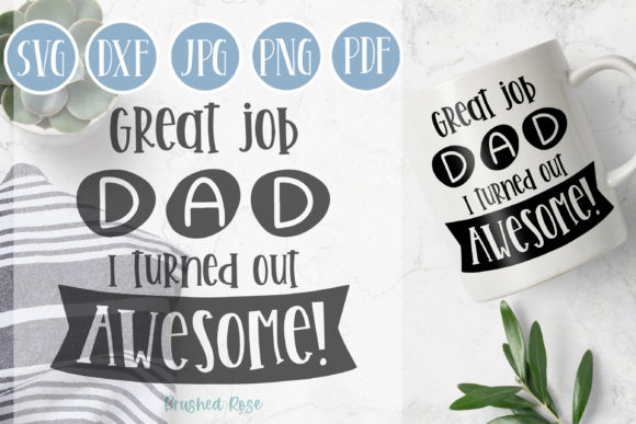 Evaluating the Great Job Dad Father’s Day SVG Funny Design for DIY Gifts
