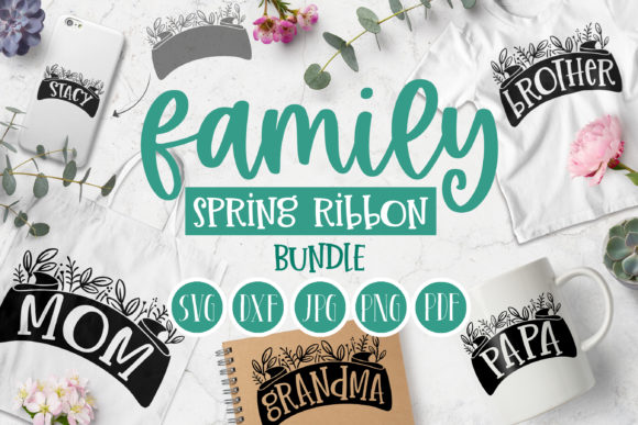 Family Spring Ribbon Botanical Bundle