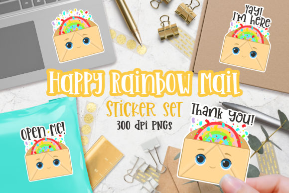Happy Rainbow Mail Stickers Print N Cut: Elevating Your Packaging Game