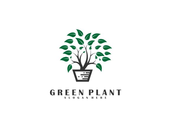 Potted Plant Greenery Vector Logo: A Versatile Asset for Modern Branding and Design
