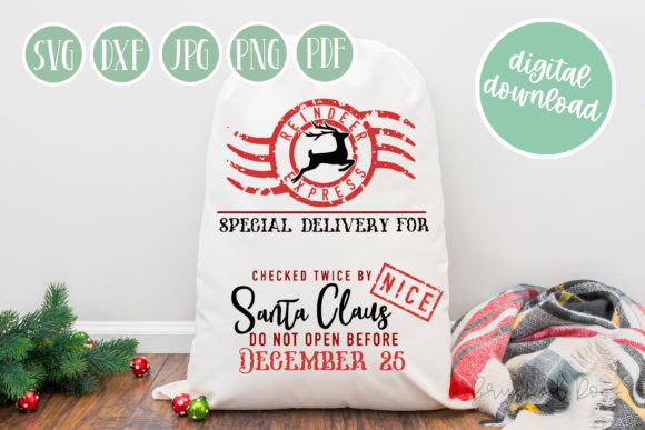 Reindeer Express Santa Sack SVG Guide