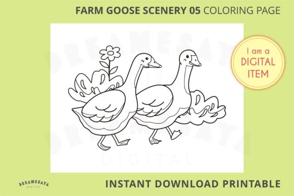 Unlocking the Charm of Farm Goose Scenery Coloring Page 05: A Guide to Quality and Usability